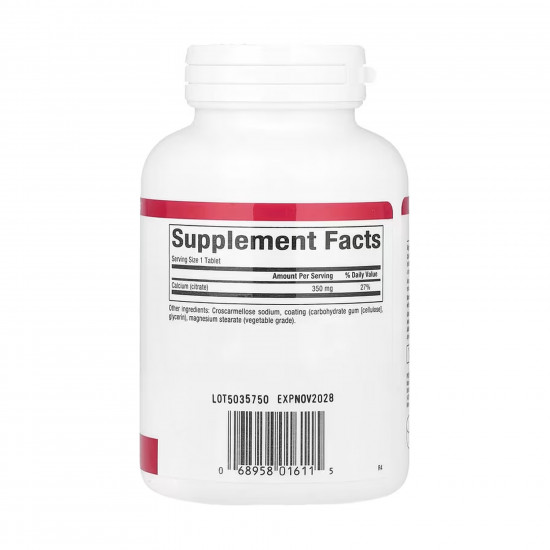 Natural Factors Calcium Citrate 350mg - 90 tabs 2023-10-5742