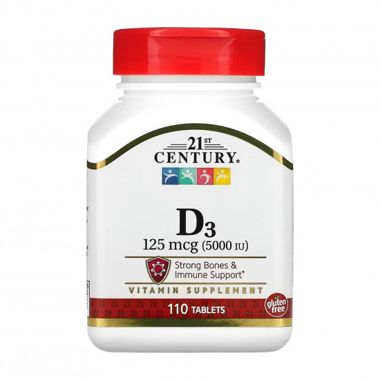 21st Century D3 125 mcg (5000 IU) - 110 tabs 2023-10-7050