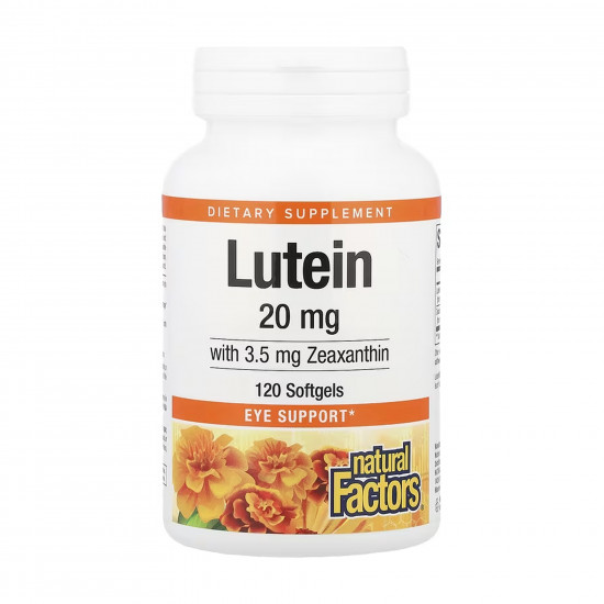 Natural Factors Lutein 20mg - 120 softgels 2023-10-6542