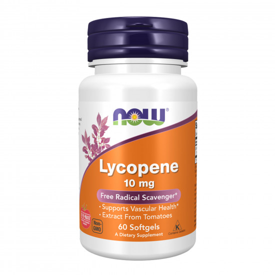 Now Foods Lycopene 10 mg - 60 softgels 2023-10-7481