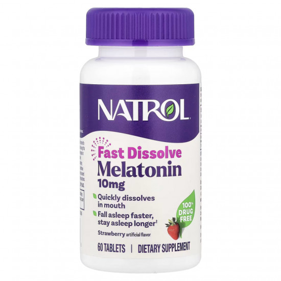 NATROL Melatonin 10mg - 60 tabs 100-52-0920448-20