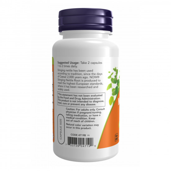 Now Foods Nettle Root Extract 250mg - 90 vcaps 2022-10-1364