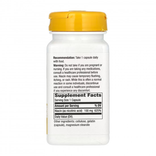 Nature's Way Niacin 100 mg - 100 caps 2023-10-6392