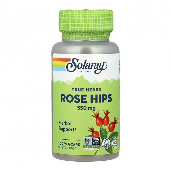 Solaray Rose Hips Fruit 550mg - 100 vcaps 2023-10-6725