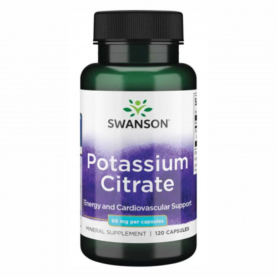 Swanson Potassium Citrate 99mg - 120caps 100-12-6334645-20