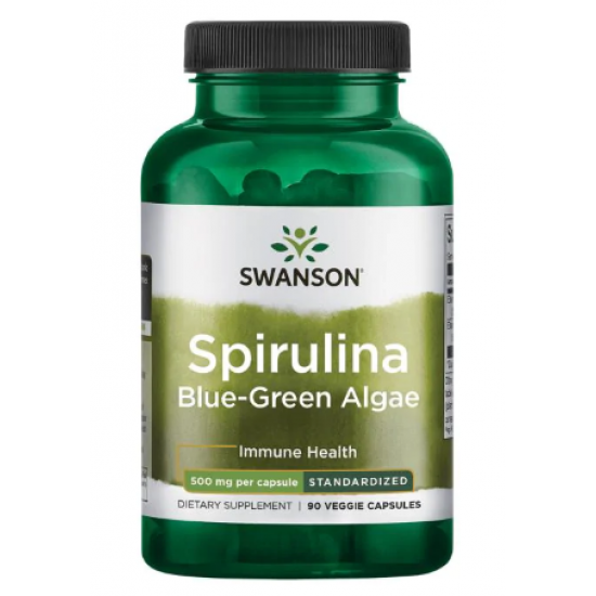 Spirulina Blue-Green Alhae 500mg - 90veg caps Spirulina Blue-Green Alhae 500mg - 90veg caps