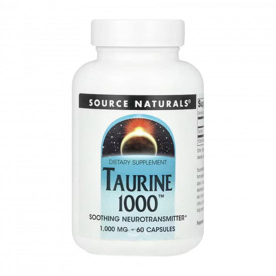 Source Naturals Taurine 1000™ 1000 mg - 60 caps 2023-10-6152