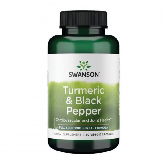 Swanson Turmeric & Black Pepper - 90 vcaps 2023-10-2740