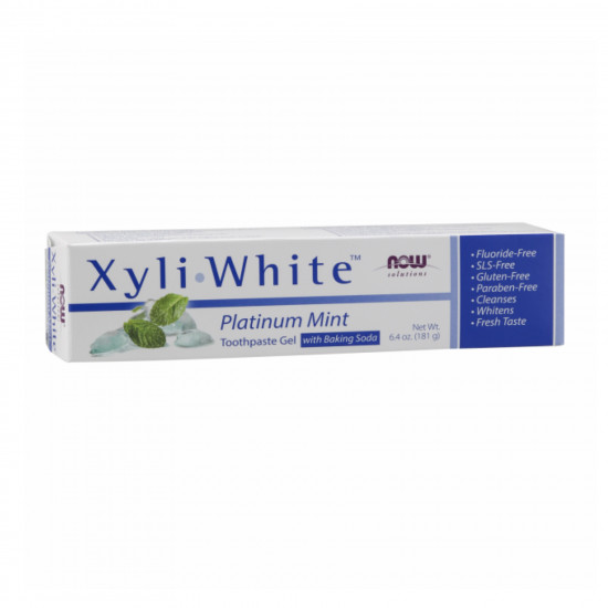 Now Foods Xyli White Toothpaste Gel - 181g Mint (Пошкоджена упаковка) 2024-11-0370