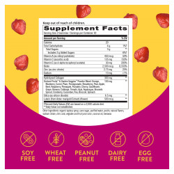 Hair, Skin and Nails with Collagen - 60 gummies Strawberry