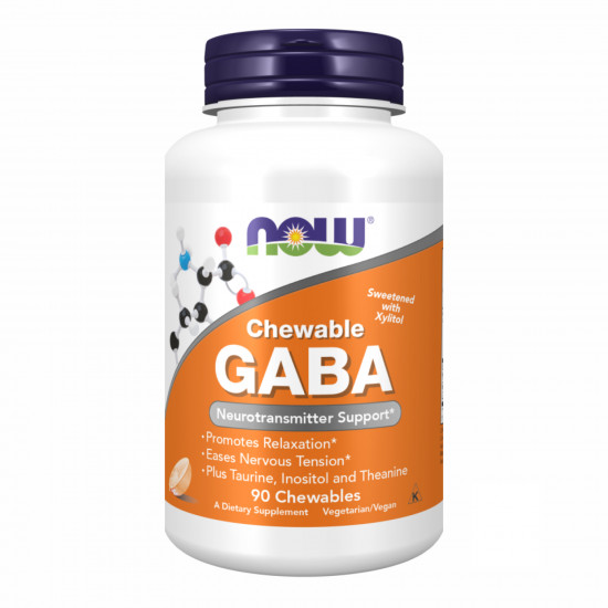 Now Foods GABA 250mg - 90 chewable tabs 2022-09-1162