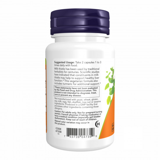Now Foods Silymarin 150 mg - 60 veg caps 100-62-5599786-20