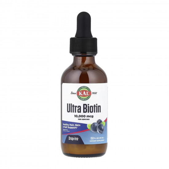 KAL Ultra Biotin 10000mcg - 59 ml Mixed Berry 2023-10-7033
