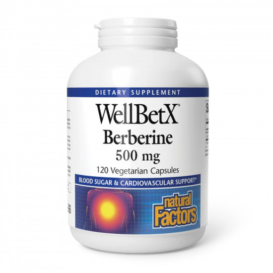 WellBetX Berberine 500mg - 120 vcaps WellBetX Berberine 500mg - 120 vcaps