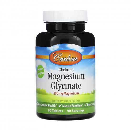 Carlson Laboratories Chelated Magnesium Glycinate - 90 tabs 2023-10-2205 Carlson Laboratories Chelated Magnesium Glycinate - 90 tabs 2023-10-2205