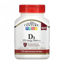 D3 125 mcg (5000 IU) - 110 softgels