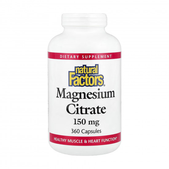 Natural Factors Magnesium Citrate 150mg - 360 caps 2023-10-5743