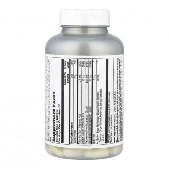 KAL Malic Acid with Magnesium - 120 tabs 2023-10-7241