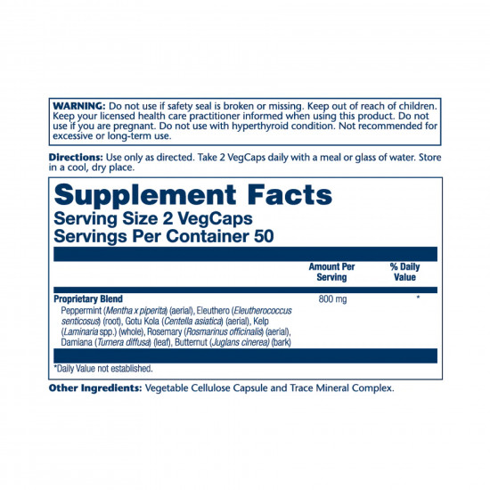 Solaray Memory Blend SP-30 - 100 vcaps 2023-10-4423
