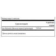 Saw Palmetto 540 mg - 100 caps