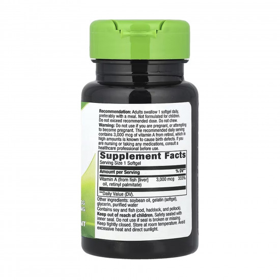 Nature's Way Vitamin A - 100 softgels 2023-10-6393