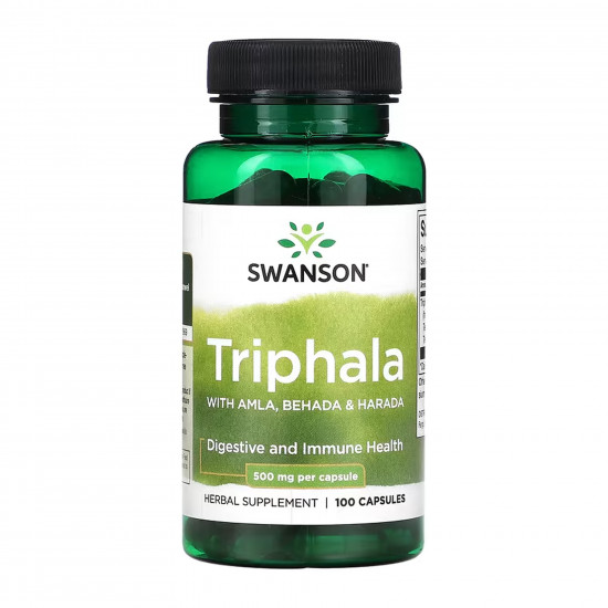 Swanson Triphala 500 mg - 100caps 100-56-0549604-20 Swanson Triphala 500 mg - 100caps 100-56-0549604-20