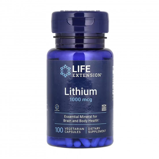Life Extension Lithium 1000 mcg - 100 caps 2023-10-5454 Life Extension Lithium 1000 mcg - 100 caps 2023-10-5454