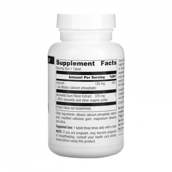 Source Naturals Boswellia Extract - 100 tabs 2023-10-2676