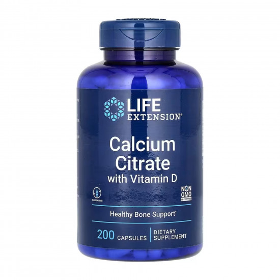 Life Extension Calcium Citrate with Vitamin D - 200 caps 2023-10-5210 Life Extension Calcium Citrate with Vitamin D - 200 caps 2023-10-5210
