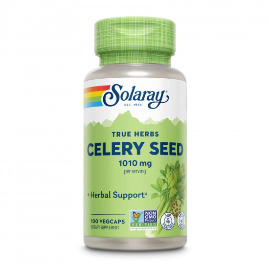 Solaray Celery Seed 1010mg - 100 vcaps 2023-10-5692 Solaray Celery Seed 1010mg - 100 vcaps 2023-10-5692