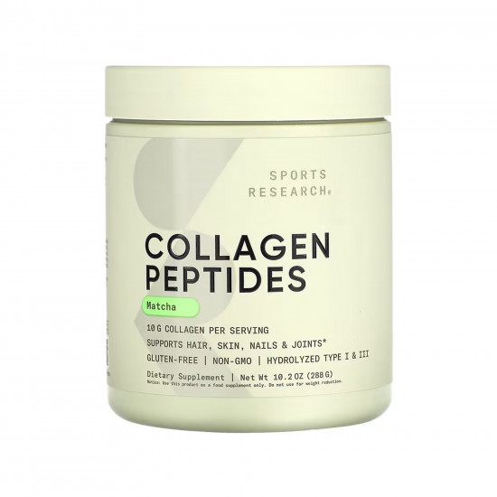 Sport Research Collagen Peptides Organic Matcha - 288g Green Tea 2023-10-5542