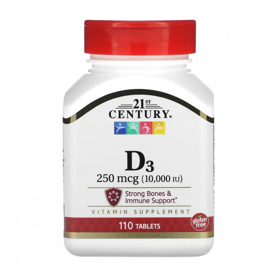 21st Century D3 250 mcg (10,000 IU) - 110 tabs 2023-10-7052