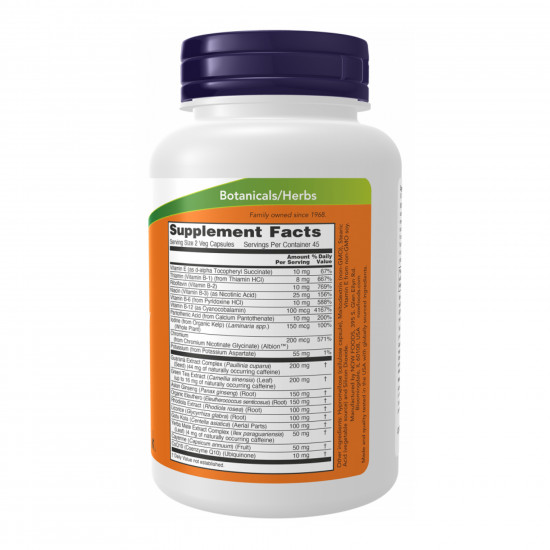 Now Foods Energy - 90 vcaps (До 11.26) 2024-11-0416