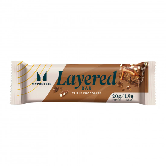 Myprotein Layered Bar - 60g Triple Chocolate Fudge (Поштучно) 2024-11-0080