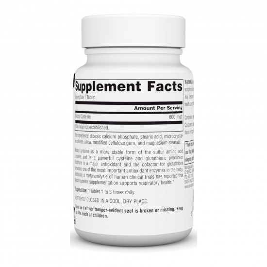 Source Naturals N-Acetyl Cysteine 1000mg - 60 tabs 2023-10-4607