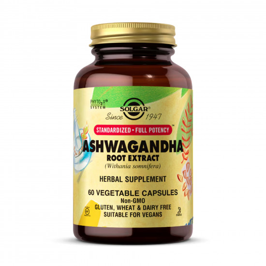 Solgar SFP Ashwagandha Root Extract - 60 vcaps 2023-10-5658 Solgar SFP Ashwagandha Root Extract - 60 vcaps 2023-10-5658