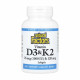 Natural Factors Vitamin D3 & K2 25 mcg (1000 IU) & 120 mcg - 120 softgels 2023-10-6544