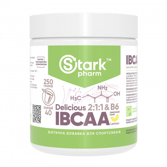 Stark Pharm Stark IBCAA 2-1-1/Vit B6 - 250g Lemon 100-25-8203839-20 Stark Pharm Stark IBCAA 2-1-1/Vit B6 - 250g Lemon 100-25-8203839-20