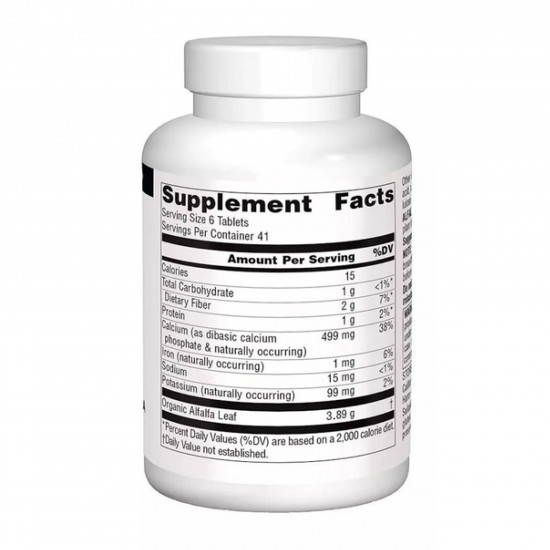 Source Naturals Alfalfa 648mg - 250 tabs 2023-10-4608