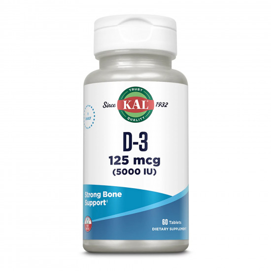 KAL D3 125mcg - 60 tabs (Повреждена банка) 2024-11-0245