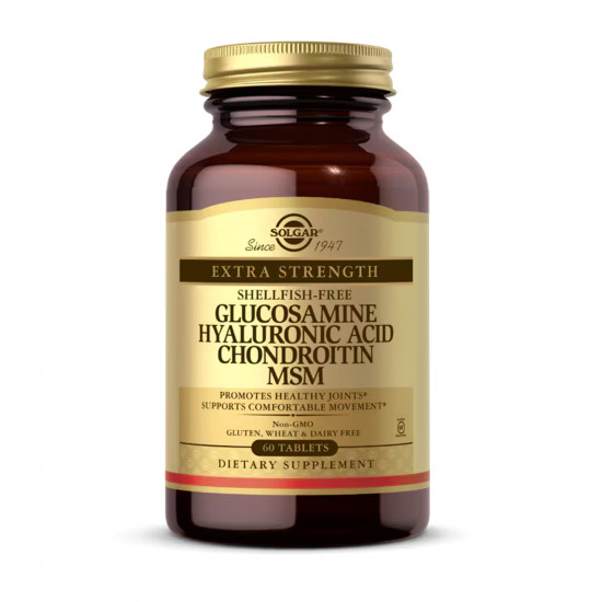 Solgar Glucosamine Hyaluronic Acid Chondroitin MSM - 60 tabs 2023-10-5659 Solgar Glucosamine Hyaluronic Acid Chondroitin MSM - 60 tabs 2023-10-5659