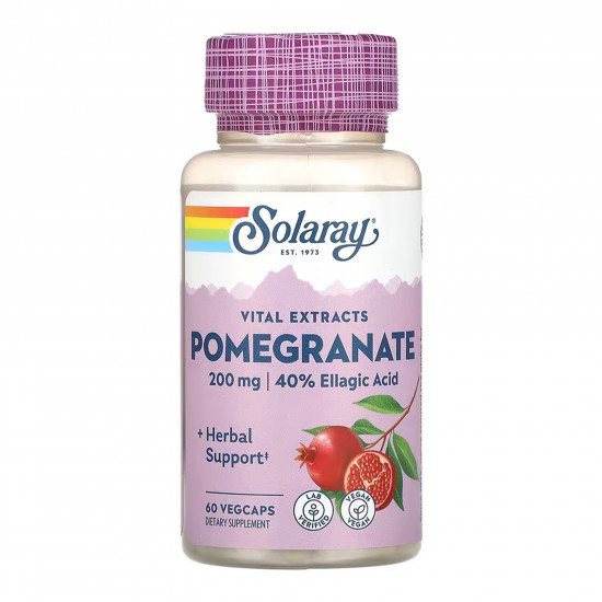 Solaray Pomegranate 200mg - 60 vcaps 2023-10-6778