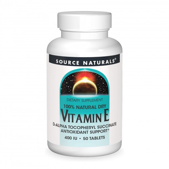 Source Naturals Vitamin E 400 IU D-Alpha Tocopherol - 50 tabs 2023-10-6155 Source Naturals Vitamin E 400 IU D-Alpha Tocopherol - 50 tabs 2023-10-6155