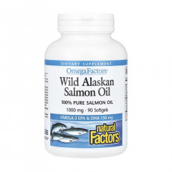 Wild Alaskan Salmon Oil 1000mg - 90 softgels