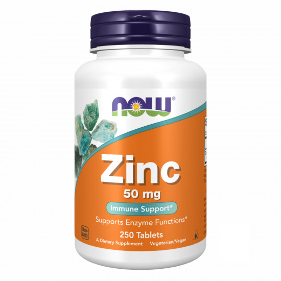 Now Foods Zinc Gluconate 50 mg - 250 tabs (Пошкоджена банка) 2024-11-02967