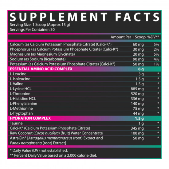 Nutrex EAA Hydration - 30srv Strawberry Watermelon 100-33-8476328-20