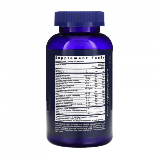 Life Extension Children's Formula Life Extension Mix™ - 120 chewable tabs 2023-10-5213