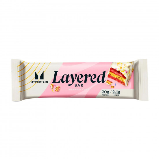 Myprotein Layered Bar - 60g Vanilla Birthday Cake (Поштучно) 2024-11-0082