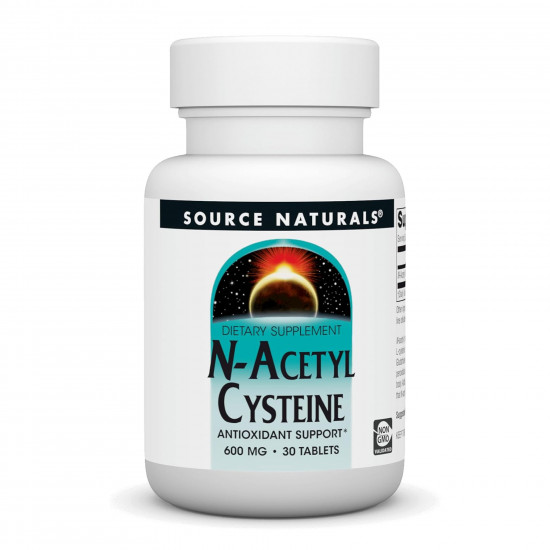 Source Naturals N-Acetyl Cysteine 600mg - 30 tabs 2023-10-5884 Source Naturals N-Acetyl Cysteine 600mg - 30 tabs 2023-10-5884