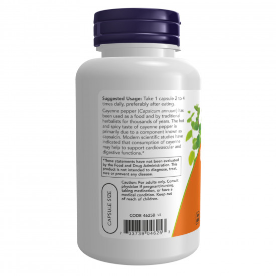 Now Foods Cayenne 500mg - 250 vcaps 2022-10-2637